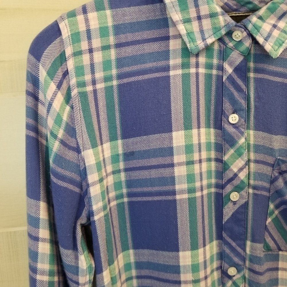{S} Rails Hunter Button Down In Blue Violet - Picture 4 of 10